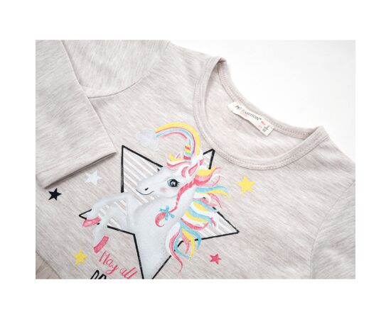 Платье POP FASHION с фатиновой юбкой с единорогом (6738-98G-beige), изображение 2 Платье POP FASHION с фатиновой юбкой с единорогом (6738-98G-beige), изображение 2