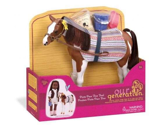 Фигурка Our Generation Жеребенок породы Пинто Пасo 26 см (BD38019Z), изображение 5 Фигурка Our Generation Жеребенок породы Пинто Пасo 26 см (BD38019Z), изображение 5