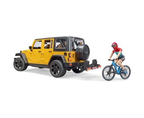 Спецтехника Bruder Джип Jeep Rubicon с фигуркой велосипедиста на спортивном бай (02543), изображение 4 Спецтехника Bruder Джип Jeep Rubicon с фигуркой велосипедиста на спортивном бай (02543), изображение 4