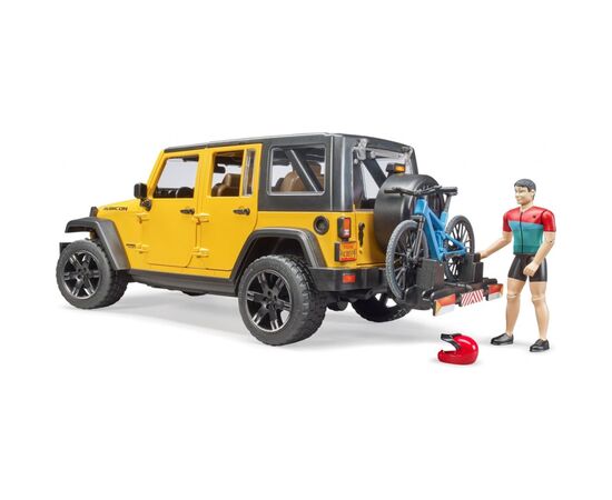 Спецтехника Bruder Джип Jeep Rubicon с фигуркой велосипедиста на спортивном бай (02543), изображение 5 Спецтехника Bruder Джип Jeep Rubicon с фигуркой велосипедиста на спортивном бай (02543), изображение 5