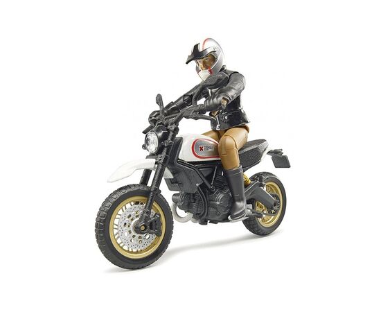 Спецтехника Bruder фигурка человека с мотоциклом (63051), изображение 2