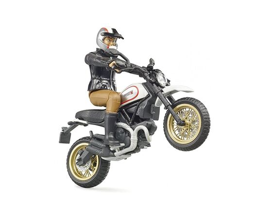 Спецтехника Bruder фигурка человека с мотоциклом (63051), изображение 4