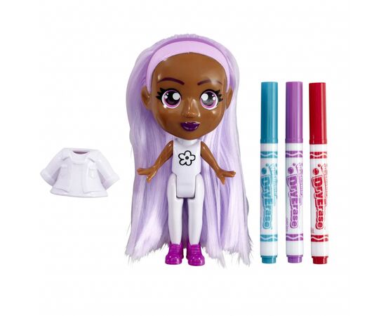 Набор для творчества Crayola Colour n Style Стильные девушки Виолетта (918939.005), изображение 2 Набор для творчества Crayola Colour n Style Стильные девушки Виолетта (918939.005), изображение 2