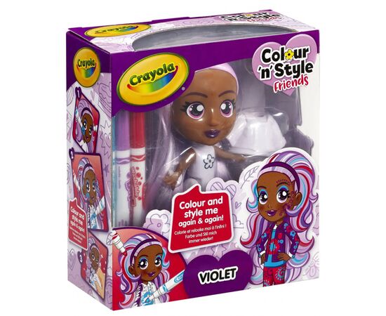 Набор для творчества Crayola Colour n Style Стильные девушки Виолетта (918939.005), изображение 6 Набор для творчества Crayola Colour n Style Стильные девушки Виолетта (918939.005), изображение 6
