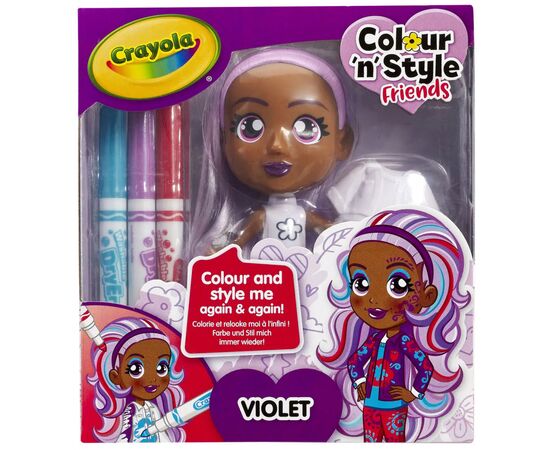 Набір для творчості Crayola Colour n Style Стильні дівчата Віолетта (918939.005)