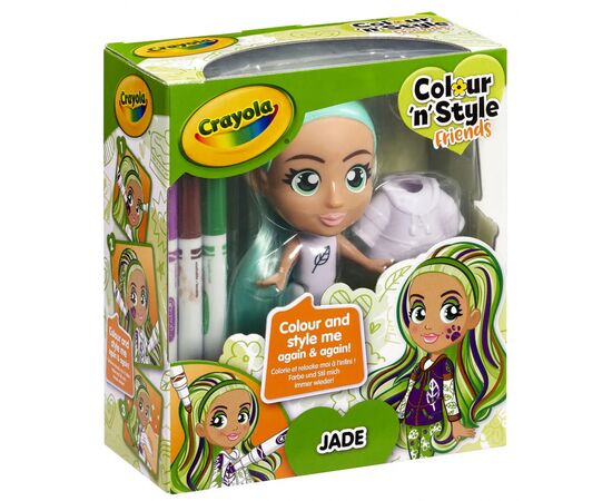 Набор для творчества Crayola Colour n Style Стильные девушки Джейд (918937.005), изображение 6 Набор для творчества Crayola Colour n Style Стильные девушки Джейд (918937.005), изображение 6