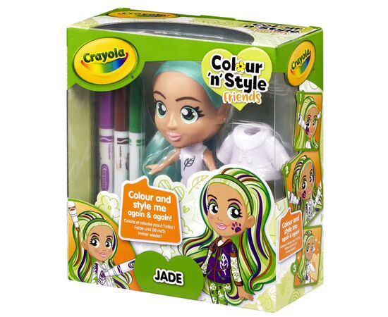 Набор для творчества Crayola Colour n Style Стильные девушки Джейд (918937.005), изображение 7 Набор для творчества Crayola Colour n Style Стильные девушки Джейд (918937.005), изображение 7