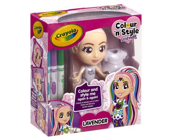 Набор для творчества Crayola Colour n Style Стильные девушки Лаванда (918940.005), изображение 6 Набор для творчества Crayola Colour n Style Стильные девушки Лаванда (918940.005), изображение 6