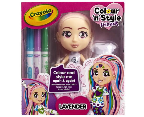 Набор для творчества Crayola Colour n Style Стильные девушки Лаванда (918940.005)