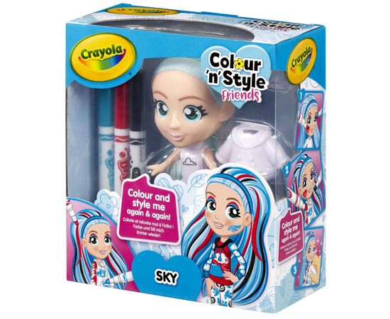 Набор для творчества Crayola Colour n Style Стильные девушки Скай (918938.005), изображение 7 Набор для творчества Crayola Colour n Style Стильные девушки Скай (918938.005), изображение 7