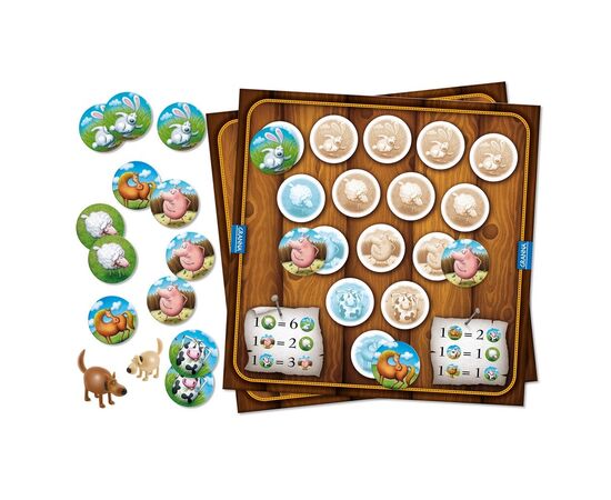 Настольная игра Granna Суперфермер 3 в 1 (84085), изображение 3 Настольная игра Granna Суперфермер 3 в 1 (84085), изображение 3