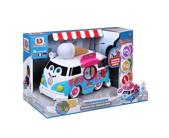 Машина Bb Junior Magic Ice Cream Bus VW Samba Bus (16-88610), зображення 3 Машина Bb Junior Magic Ice Cream Bus VW Samba Bus (16-88610), зображення 3