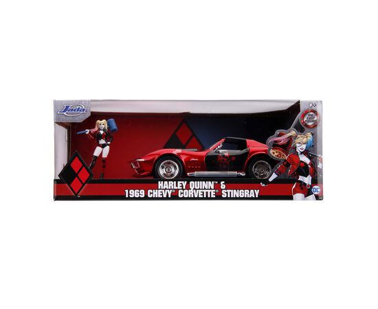 Машина Jada Шевроле Корвет Стінгрей металева з фігуркою Харлі Квін 1:24 (253255019), зображення 7 Машина Jada Шевроле Корвет Стінгрей металева з фігуркою Харлі Квін 1:24 (253255019), зображення 7