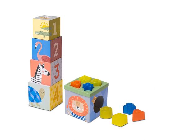 Развивающая игрушка Taf Toys cортер-пирамидка Саванна Кубики Африка (12725)