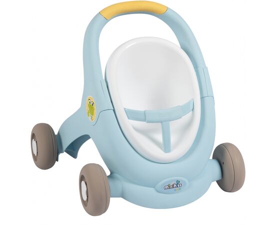 Коляска для ляльок Smoby Мінікісс 3в1 для прогулянок Блакитна (210207)