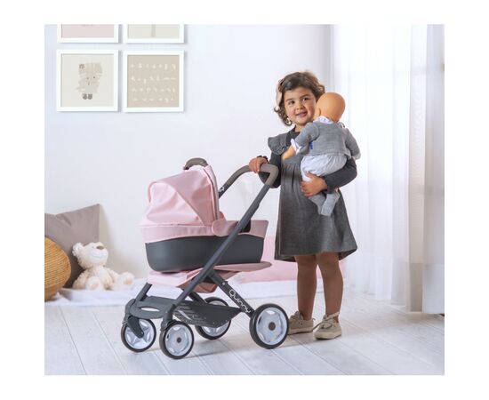 Коляска для кукол Smoby Maxi-Cosi & Quinny 3 в 1 Софт со съемной люлькой (253117), изображение 10 Коляска для кукол Smoby Maxi-Cosi & Quinny 3 в 1 Софт со съемной люлькой (253117), изображение 10