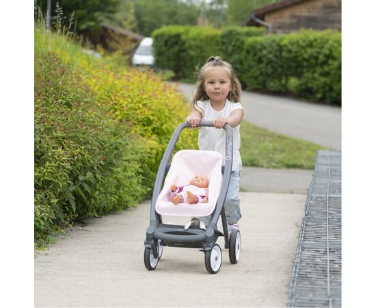 Коляска для кукол Smoby Maxi-Cosi & Quinny 3 в 1 Софт со съемной люлькой (253117), изображение 7 Коляска для кукол Smoby Maxi-Cosi & Quinny 3 в 1 Софт со съемной люлькой (253117), изображение 7