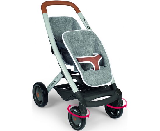 Коляска для кукол Smoby Maxi-Cosi & Quinny для близнецов Графит (253204), изображение 3 Коляска для кукол Smoby Maxi-Cosi & Quinny для близнецов Графит (253204), изображение 3