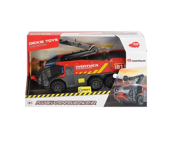 Спецтехніка Dickie Toys Пожежна машина аеропорту Пантера зі звуковими та світловими (3714012), зображення 4 Спецтехніка Dickie Toys Пожежна машина аеропорту Пантера зі звуковими та світловими (3714012), зображення 4