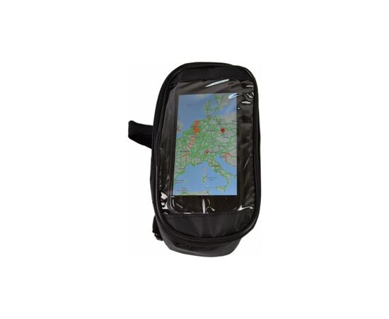 Велосумка нарамная Poputchik под смартфон 20х12х10 см Black (MFV63306-001), изображение 2 Велосумка нарамная Poputchik под смартфон 20х12х10 см Black (MFV63306-001), изображение 2
