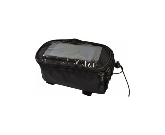 Велосумка нарамная Poputchik под смартфон 20х12х10 см Black (MFV63306-001), изображение 3 Велосумка нарамная Poputchik под смартфон 20х12х10 см Black (MFV63306-001), изображение 3