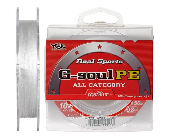 Шнур YGK Real Sports G-Soul PE 150m White 0.8/0.148mm 10lb (5545.02.09)