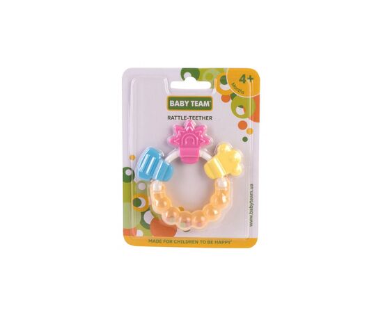 Прорізувач Baby Team Брязкальце Квіточка (8410), зображення 2 Прорізувач Baby Team Брязкальце Квіточка (8410), зображення 2