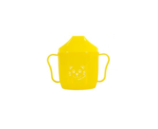 Поїльник-непроливайка Baby Team зі спаутом жовтий 180 мл (5007_желтый)