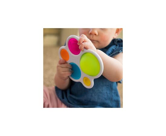 Погремушка Fat Brain Toys прорезыватель и тактильная игрушка Нажми шар dimpl (F192ML), изображение 3 Погремушка Fat Brain Toys прорезыватель и тактильная игрушка Нажми шар dimpl (F192ML), изображение 3
