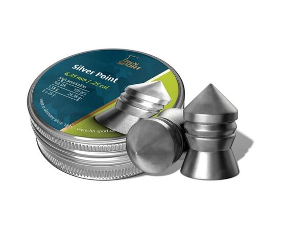 Пульки H&N Silver Point 6,35 мм, 1,58 г, 150 шт/уп (92346350001)