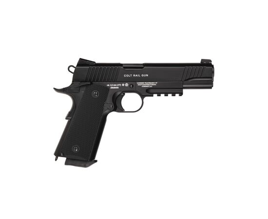 Пневматический пистолет Umarex Colt M45 CQBP Black Blowback (5.8176), изображение 2 Пневматический пистолет Umarex Colt M45 CQBP Black Blowback (5.8176), изображение 2