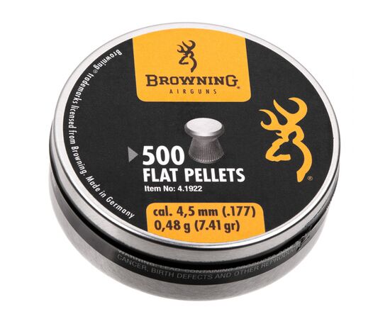 Пульки Umarex Browning Flat Pellets 0,48 г 500 шт (4.1922)