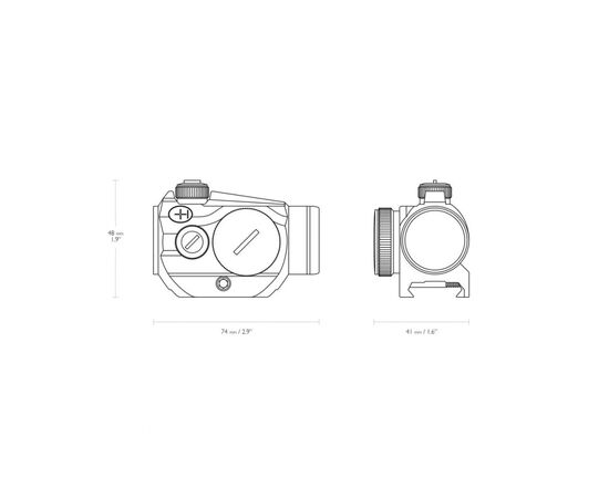 Прицел Hawke Vantage 1x20 - Weaver 3 MOA Dot (12102), изображение 4 Прицел Hawke Vantage 1x20 - Weaver 3 MOA Dot (12102), изображение 4