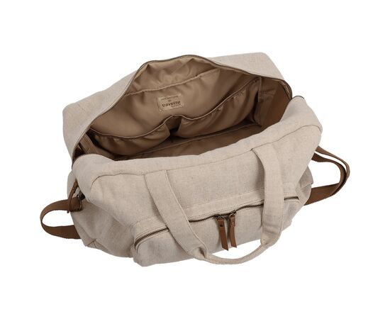 Дорожня сумка Travelite Hempline 32,3 л Beige (TL000585-40), зображення 4 Дорожня сумка Travelite Hempline 32,3 л Beige (TL000585-40), зображення 4
