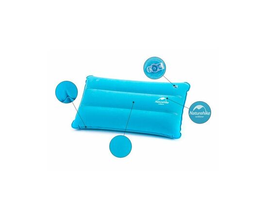 Туристическая подушка Naturehike Square Inflatable NH18F018-Z Blue (6927595760918), изображение 3 Туристическая подушка Naturehike Square Inflatable NH18F018-Z Blue (6927595760918), изображение 3
