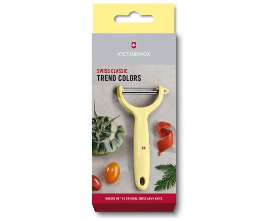 Овощечистка Victorinox Tomato and Kiwi Light Yellow (7.6079.82), изображение 2 Овощечистка Victorinox Tomato and Kiwi Light Yellow (7.6079.82), изображение 2