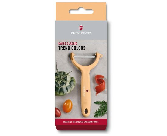 Овощечистка Victorinox Tomato and Kiwi Light Orange (7.6079.92), изображение 2 Овощечистка Victorinox Tomato and Kiwi Light Orange (7.6079.92), изображение 2