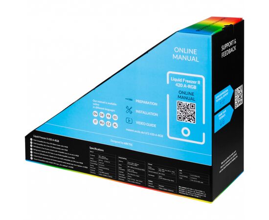 Система водного охлаждения Arctic Liquid Freezer II 420 A-RGB (ACFRE00109A), изображение 8 Система водного охлаждения Arctic Liquid Freezer II 420 A-RGB (ACFRE00109A), изображение 8