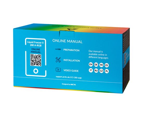 Система водного охлаждения Arctic Liquid Freezer II 280 A-RGB (ACFRE00106A), изображение 8 Система водного охлаждения Arctic Liquid Freezer II 280 A-RGB (ACFRE00106A), изображение 8