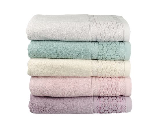 Полотенце Home Line махровое Мия светло-серый 70х130 см (162269), изображение 3