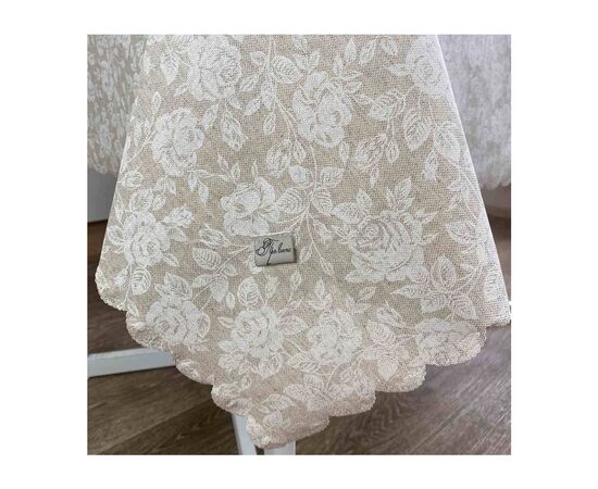 Скатерть Прованс Simfoni White Rose 120х136 см (22321), изображение 3 Скатерть Прованс Simfoni White Rose 120х136 см (22321), изображение 3