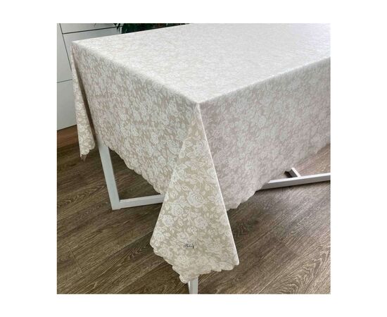 Скатертина Прованс Simfoni White Rose 120х136 см (22321)