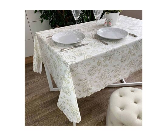 Скатерть Прованс Simfoni Бежевый узор 120х136 см (22669), изображение 2 Скатерть Прованс Simfoni Бежевый узор 120х136 см (22669), изображение 2