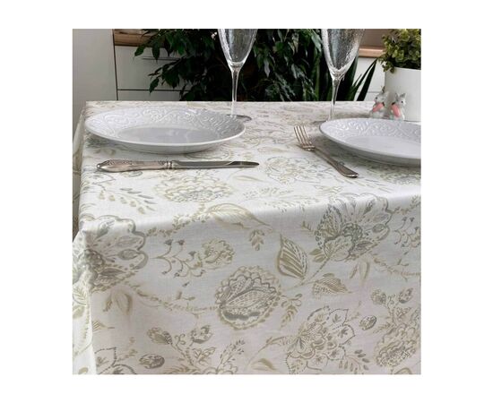 Скатерть Прованс Simfoni Бежевый узор 120х136 см (22669), изображение 3 Скатерть Прованс Simfoni Бежевый узор 120х136 см (22669), изображение 3