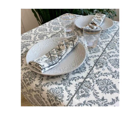 Скатерть Прованс Avantime Версаль Серый 180х132 см (17285), изображение 4 Скатерть Прованс Avantime Версаль Серый 180х132 см (17285), изображение 4