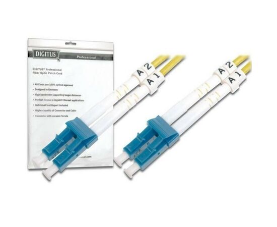 Оптичний патчкорд Digitus LC/UPC-LC/UPC,9/125,OS2(Singlemode),Duplex,5m (DK-2933-05)
