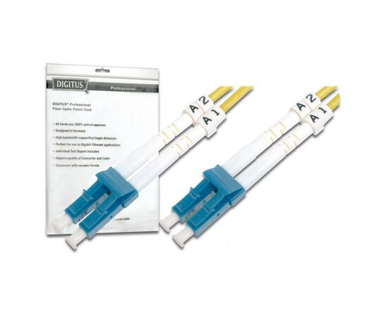 Оптичний патчкорд Digitus LC/UPC-LC/UPC,9/125,OS2(Singlemode),Duplex,2m (DK-2933-02)