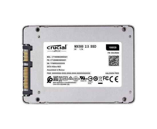 Накопичувач SSD 2.5" 1TB Micron (CT1000MX500SSD1), зображення 3 Накопичувач SSD 2.5" 1TB Micron (CT1000MX500SSD1), зображення 3