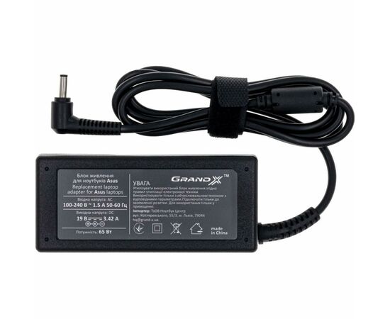 Блок питания к ноутбуку Grand-X Asus (19V 3.42A 65W) 3.0x1.1mm (AS65W135C)