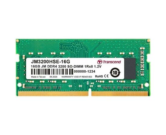 Модуль пам'яті для ноутбука SoDIMM DDR4 16GB 3200 MHz Transcend (JM3200HSE-16G)